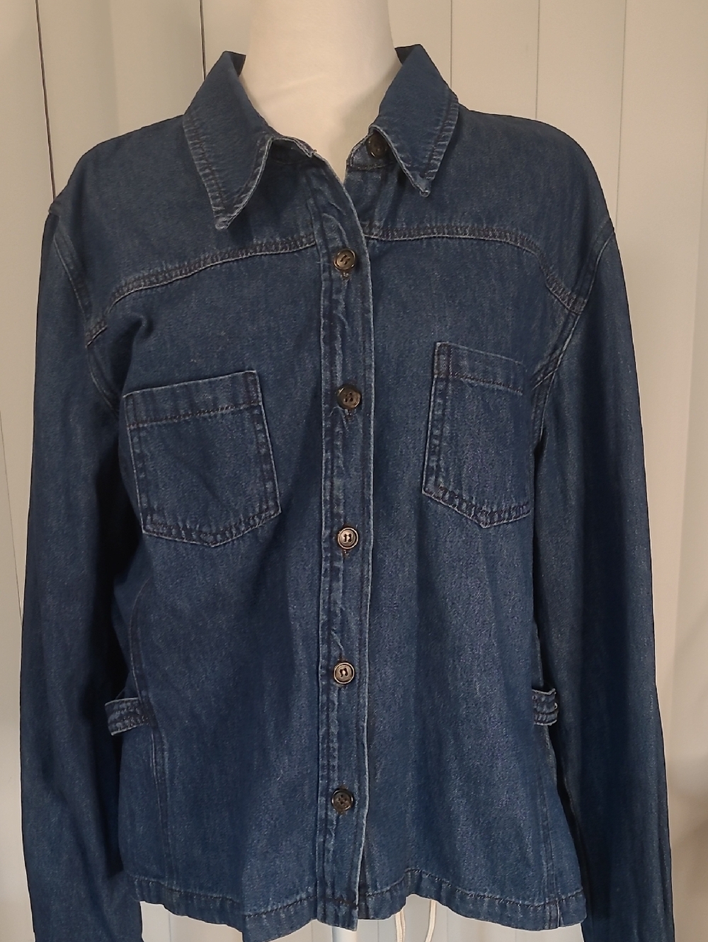 Coldwater Creek Indigo Denim Shacket